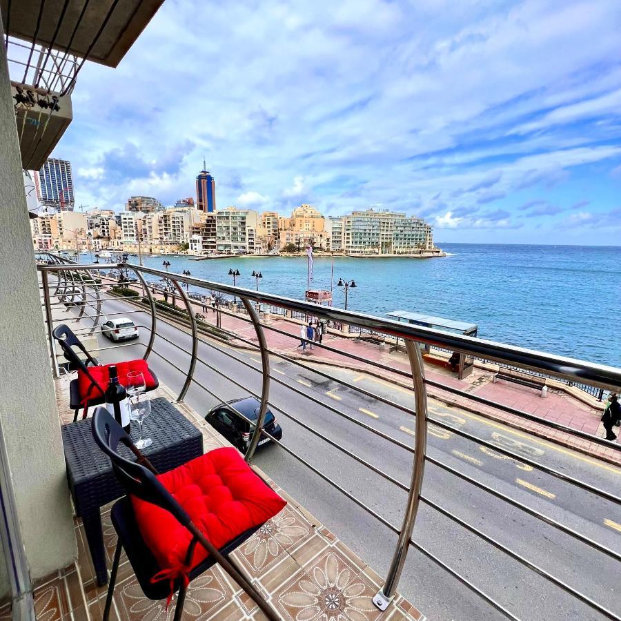 F2 - Lovely Two Bedrooms Flat Sea View, St Julians San Julián Exterior foto